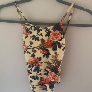 Forever 21 Floral Crop